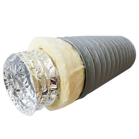 Conduit d'air flexible isolé de qualité supérieure avec construction combinée en PVC durable pour une ventilation CVC efficace et une réduction du bruit