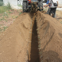 Offre Spéciale : Trancheuse à Chaînes Portée par Tracteur à 3 Points pour le Creusement de Caniveaux de Câbles, d'Irrigation Agricole et de Conduites, Profondeur et Largeur Personnalisables