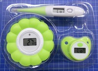 Kit de toilettage de sécurité pour bébés, ensemble de soins de santé pour nouveau-né avec thermomètre