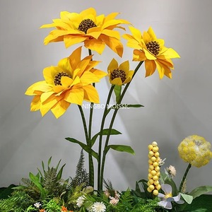 Decoración para Bodas al Aire Libre, Girasoles Artificiales Grandes, Flores Realistas para Navidad, Pascua, Graduación, Ecológicas - Product Image 5