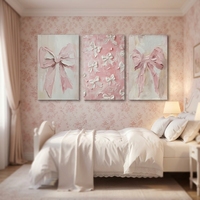 Art déco, design 3D en forme de nœud, peinture à l'huile sur toile peinte à la main, art mural avec cadre en plastique