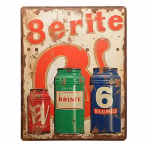 New Style Vintage Metal Tin Signs Office Decor Fashion Bar Metal Tin Sign Tin Quote Signs With Cartoon