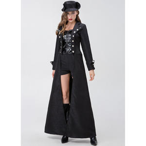 S-xxl Disfraz Retro Medieval Halloween Punk Festival Fiesta Gabardina larga Espectáculo de escenario - Product Image 3