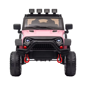 BAB WAY Voiture électrique tout-terrain pour enfants 12V avec <span class=keywords><strong>pneus</strong></span> en caoutchouc, moteur puissant pour les routes en herbe/gravier/sable, âges 2-7 ans, extérieur - Product Image 1