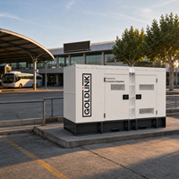 Générateurs diesel silencieux Goldlink 90KW Cummins 113Kva, générateur diesel silencieux refroidi par eau, générateur sans balais, triphasé AC