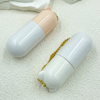 Flacon compte-gouttes mignon en forme d'ours de 30 ml avec chaîne, flacon vide en plastique pour emballages cosmétiques