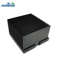 Dissipateur thermique à ailettes en aluminium collé, dissipateur thermique à insertion en aluminium, panneau LED, base en aluminium de 65 mm, dissipateur thermique de 10 pouces pour pompe à chaleur