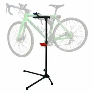 Acciaio inox Telescopica Braccio di Riparazione Della Bici Della Bicicletta di Lavoro Del Basamento Pieghevole Mountain Bike Stand di Riparazione