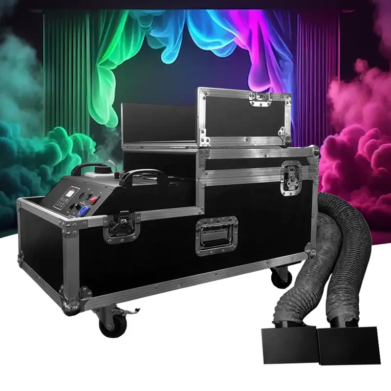 Sương mù cho tiệc cưới RGB LED Mini sân khấu DMX đầy đủ màu sắc công suất cao Fogger Disco ánh sáng với điều khiển từ xa DJ khói máy