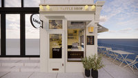 Comptoir à Bubble Tea Moderne Personnalisé OEM en Bois Massif, Mobilier Commercial pour Café, Centre Commercial, Hôtel, Vente Directe Usine, Garantie 3 Ans