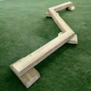 Mini piste d'aventure en bois pour l'extérieur Maternelle Toddler Nursery Physical Balance Beam Training Préscolaire Furniture Childcare - Product Image 4