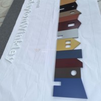 Signalétique personnalisée directement de l'usine : Lettres combinées peintes en acier inoxydable 304 de haute qualité (12 couleurs et formes)