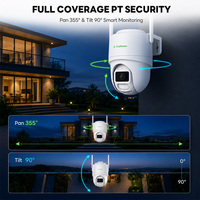Caméra de sécurité domestique GW-H9A-M3R/P15(AG) HiEasy avec Wi-Fi sans fil, Bluetooth, zoom numérique 4X, suivi automatique, DC5V avec énergie solaire