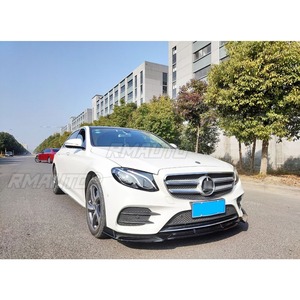 ลิ้นกันชนหน้ารถยนต์ สีดำเงา สำหรับตกแต่งรถยนต์เมอร์เซเดสเบนซ์ E-Class W213 ปี 2016-2020 อุปกรณ์ตกแต่งรถยนต์ - Product Image 5