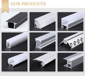 Profilé en aluminium pour éclairage mural en verre, profils pour escaliers 17*7 mm, profilé en aluminium à canal latéral pour éclairage LED d'aquarium - Product Image 3