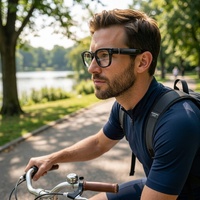 Lentes Inteligentes Meta con Cámara de 12.0MP, Transferencia WIFI, Control por Gestos, Lentes Inteligentes con IA para Hombres y Mujeres, para Exteriores