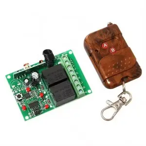 433mhz 315mhz VDC12V Transmitter Receiver 2 Channel Relay Wireless Remote Control Receiver Board