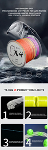 สายเอ็นตกปลาถัก YGR 4 เส้น 100 เมตร สาย PE คุณภาพสูง แข็งแรง ทนทานต่อการกัด ลอยน้ำ ราคาโรงงาน - Product Image 4