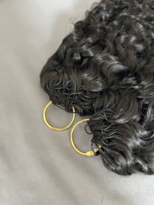 Extensiones de Cabello Humano Rizado para Crochet, Trenzas de Cabello Humano con Nudos Milagrosos, 50g - Product Image 5