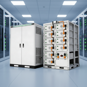 Kit complet de système de stockage d'énergie solaire hybride 50kW 100kW 200kW 500kW LiFePO4 hors réseau et sur réseau pour extérieur - Product Image 1
