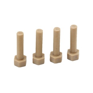 อุปกรณ์เกลียวและสกรู PEEK ที่ผลิตด้วยเครื่อง CNC ตามสั่ง, ชิ้นส่วนพลาสติกที่ผลิตด้วยเครื่อง CNC ความแม่นยำสูง, ผลิตภัณฑ์ OEM ตามสั่ง - Product Image 5