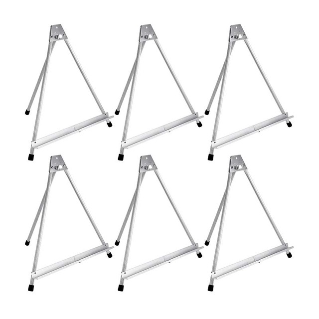 LISI Aluminum Collapsible Folding Frame Metal Tabletop Display Easel for Holding Canvas Paintings and Books
