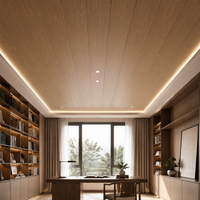 Panneau de plafond en PVC isolé thermiquement brun foncé, épaisseur personnalisée 8 mm, panneau de plafond en PVC imperméable pour salon