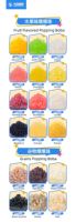 Perles à éclater multi-saveurs vente en gros, ingrédients de thé au lait à éclater aromatisés aux fruits de haute qualité perles de tapioca