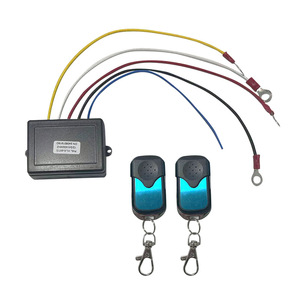 Control remoto para cabrestante eléctrico de coche 12V 24V, carcasa metálica, 4 botones, código evolutivo, alcance de 30M, un solo canal - Product Image 1
