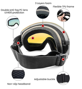 OEM trượt tuyết Kính CE UV bảo vệ từ ống kính Snowboard Kính người lớn chống tia cực tím tuyết thể thao an toàn Kính - Product Image 5
