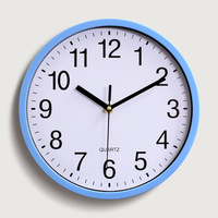 Reloj de Pared Redondo de Plástico de 25 cm (10 Pulgadas) con Color Inyectado, Silencioso, Moderno, Decoración para el Hogar, Gran Venta