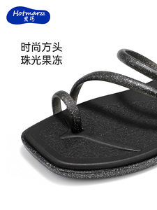 Hotmarzz/<span class=keywords><strong>Blackma</strong></span> Chanclas Casuales de Verano para Mujer, con Suela Suave y Decoraciones de Diamantes de Imitación, para Uso en Exteriores y Playa - Product Image 3