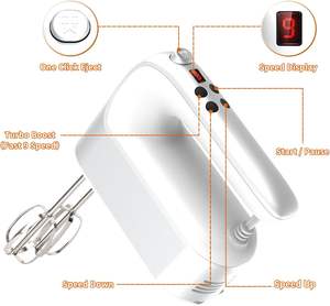 Wholesale Hot Sale Promotional Home Kitchen Stainless Steel SS Mixing Whisk Beater <b>Food</b> Handmixer Hand <b>Mixers</b> - Product Image 3