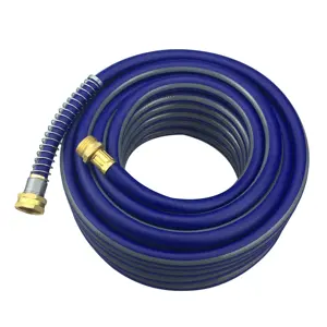 Contractor Grade Water Garden Hose with high FLEXIBILITY 5/8x50ft crimpped with GHT fittings to North America market