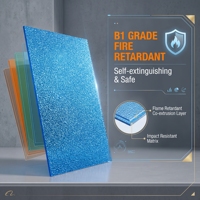 Plaque en polycarbonate OEM Bestpay 1220 mm résistante aux UV, 2,4-6 mm, pleine densité et gaufrée, service de découpe sur mesure