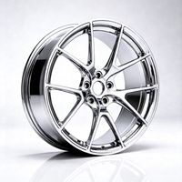 Rines Monobloque de Aluminio Cromado Plateado Forjado 5x120 5x114.3 de 18 19 20 21 22 Pulgadas para Porsche Mustang BMW M4 E92 F30 G20 G80