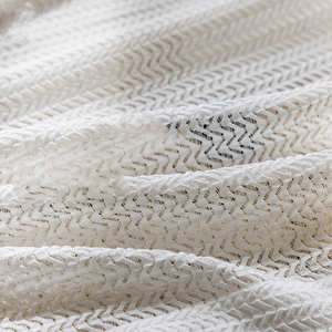 Paravent de fenêtre en gaze d'os de poisson, cloison en tissu épaissi, rideaux transparents nordiques, vente en gros - Product Image 5