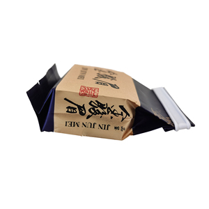 Sacs <span class=keywords><strong>sous</strong></span> <span class=keywords><strong>vide</strong></span> alimentaires à soufflets latéraux en aluminium métallisé laminé plastique, scellables à chaud, disponibles en plusieurs couleurs, pour petits emballages de thé - Product Image 2