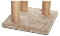 Style moderne Grand arbre à chat en bois massif multicouche Condo Matériau durable en sisal avec grattoirs Emballage en carton Lit à gratter