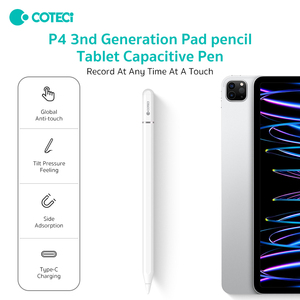 COTECi USB C Gen 3 matita di ricarica <span class=keywords><strong>penna</strong></span> magnetica capacitiva <span class=keywords><strong>con</strong></span> punte sostituibili per <span class=keywords><strong>iPad</strong></span> in metallo resistente - Product Image 2