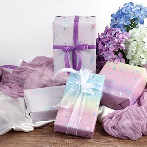 Wholesale Disposable Coated Soft Metallic Birthday Wrapping <b>Paper</b> Roll 80gsm 43*300cm Luxury Custom Gift Packaging - Product Image 2