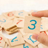 Jeu de correspondance des chiffres en bois, jouets de comptage Montessori, cartes éducatives de comptage des animaux pour la maternelle, jeu de société pour enfants