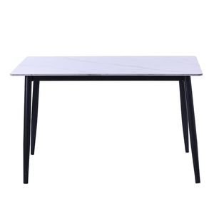 Ensemble <span class=keywords><strong>de</strong></span> tables à <span class=keywords><strong>manger</strong></span> et <span class=keywords><strong>4</strong></span> chaises <span class=keywords><strong>de</strong></span> style moderne et luxueux pour la maison et les restaurants, plateau en pierre frittée - Product Image 4