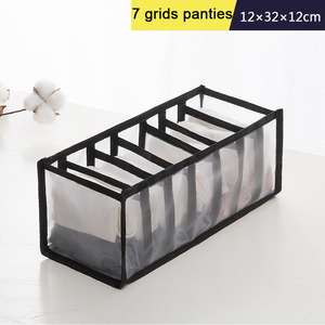 Organizzatore armadio pieghevole cassetto per la casa biancheria intima separata calzini scatola di immagazzinaggio con 6/7/11 griglie per la cucina dormitorio - Product Image 4