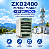 Module redresseur DC ZXD2400 48V 50A 2400W à échange à chaud, haute efficacité, sortie stable, alimentation intelligente à refroidissement intégré