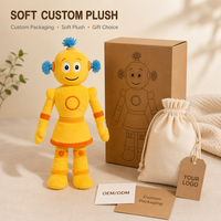 Maßgefertigte Roboter-Plüschtiere PP-Baumwolle Geburtstagsgeschenk-Verpackung OEM ODM Geringe Mindestbestellmenge Stressabbau-Plüsch Hersteller