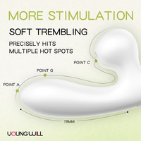 Vibrateur à succion en silicone pour point G et clitoris, précis, portable, étanche, de qualité médicale, rechargeable par USB, pour femmes adultes, OEM ODM