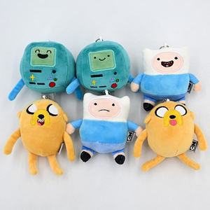 Juguetes de Peluche Personalizados de Adventure Time, <span class=keywords><strong>Jake</strong></span> el Perro, <span class=keywords><strong>Finn</strong></span>, Juguetes de Peluche con Temática Informática, Llaveros de Poliéster Unisex - Product Image 2