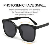 Lunettes de soleil TR nouvelle génération pour hommes, femmes et enfants, polarisées, pliables, UV400, verres optiques rectangulaires, PC vert, haute qualité TR90