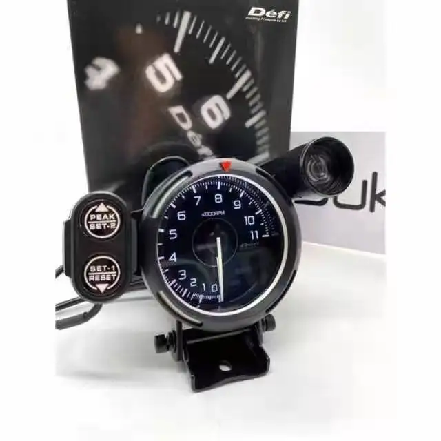 Defi A1 RPM calibro 3.75 pollici 80mm 7 colori 0-11000 contagiri per motore passo-passo con luce per auto 12v misuratore universale da corsa